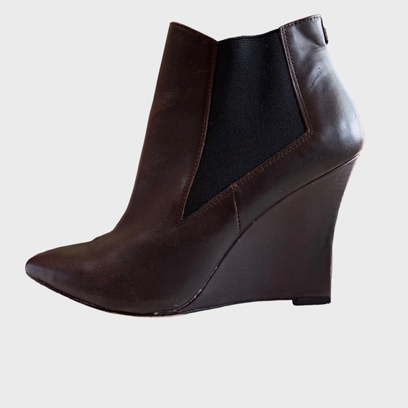 ARTELIER STELLA BROWN LEATHER ANKLE BOOTS - Picture 8 of 12